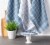 Design Imports 70332A Blue Waffle Weave Dishtowel Set - Set of 6 Perspective: back
