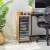 IRIS USA Wooden Multifunctional Storage, Office Supply Drawers Cart, Ash Brown Perspective: back