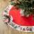 Northlight 48 Red and White Jolly Snowman Christmas Tree Skirt Perspective: back