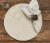 Split P Essex Round Placemat Set - Pebble Perspective: back
