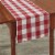 Park Designs Buffalo Check Backed Red and Cream Table Runner 13 x 36 Perspective: back