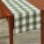 Park Designs Buffalo Check Backed Sage Table Runner 13 x 54 Perspective: back
