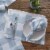 Split P Buffalo Check Watercolor Blue Mist Placemat - Set of 4 Perspective: back