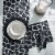 Split P Giraffe Printed Table Runner - 72''L - Black Perspective: back
