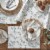 Split P Abstract Floral Brie Print Placemat - Set of 4 Perspective: back