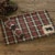 Park Designs Concord Black Bear Placemat Set - Red Perspective: back