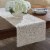 Park Designs Lace Table Runner - 54 L - Cream Perspective: back