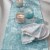 Split P Crushed Velvet Table Runner 15X72 Seafoam Perspective: back