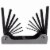 Wideskall 14 Pieces Metric and SAE Allen Wrench Folding Hex Key Set Perspective: back