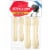 HAWWWY Blonde Magic Bun Maker Foam 4 Pack, Easy Sponge Hair Bun Shaper for Updos Perspective: back