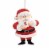 Hallmark Rudolph the Red-Nosed Reindeer Santa with Eggnog Christmas Ornament Perspective: back