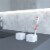 Fancy Bath Outlet Diatomite Quick-Dry Stone Toothbrush Holder in White Perspective: back