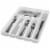 Madesmart® Six-Compartment Silverware Tray - White Perspective: back