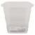 Oggi® Square Ice Bucket - Clear Perspective: back