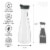 Oggi JuIce Jar w/ Flip-Open Lid - Clear Perspective: back