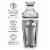 Oggiᵀᴹ Groove Double Walled Stainless Steel Cocktail Shaker With Lid Perspective: back