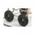 Liberty Garden 870 Industrial 4 Wheel 300 Foot Steel Frame Water Hose Reel Cart Perspective: back