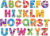 Learning Resources® Alphabet Puzzle Cards Perspective: back