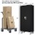 Aobabo 72 Inch Rolling Locking Storage Cabinet with Adjustable Shelves, Black Perspective: back
