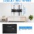 SUGIFT Full Motion Tv Wall Mount For Most 26-65 Inch Tv Up To 77 Lbs Max Vesa 400x400mm Perspective: back