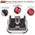 Electric Foot Massage Machine 360° Adjustable with Heat Shiatsu Roller Vibration Perspective: back