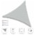 Yescom 25 Ft 97% UV Block Triangle Sun Shade Sail Canopy Cover Net for Patio Poolside Perspective: back