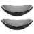 Aquaterior Bathroom Oval Tempered Glass Vessel Sink Counter Top Basin 2 Pack Perspective: back