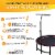 LEAPS & REBOUNDS 48  Adjustable Stabilizer Bar for Fitness Trampolines, Bar Only Perspective: back