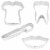 R&M International 9 Piece Dental and Nurse Cookie Cutter Set Perspective: back