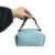 Blue Polyurethane Leather Tissue Box Cover Perspective: back