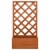Garden Trellis Planter Orange 19.7 x9.8 x35.4 Solid Firwood Perspective: back