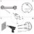 Brushed Nickel 3 - Piece Bathroom Hardware Set Perspective: back