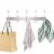 Wall Mount Coat Hook 15 Hooks Stainless Steel Clothes Hangers Rack Robe Hat Towels Hook Coat Perspective: back