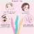 36pcs Women Eyebrow Razor Trimmer Facial Hair Remover Blade Safety Bikini Trimmer Shaper Perspective: back