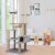 55.1  Multi-Scratcher Scratching Post Cat Tree – Grey Perspective: back
