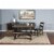 Sunny Designs Homestead 18  Farmhouse Mahogany Wood Side Bench in Tobacco Leaf Perspective: back