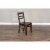 Sunny Designs Homestead 18  Ladderback Chair with Wood Seat in Tobacco Leaf Perspective: back