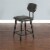 Sunny Designs 24  Metal Frame Barstool with Cushion Seat & Back in Black Perspective: back