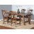 Sunny Designs Tuscany 18  Mahogany Wood Crossback Chair in Medium Brown Perspective: back