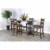 Sunny Designs Homestead 18  Ladderback Chair with Cushion Seat in Tobacco Leaf Perspective: back