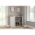 Inval  Shaker Style 2 Door Wine Rack Buffet in Washed Oak Engineered Wood Perspective: back
