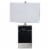 Renwil Heme Table Lamp in Black and Satin Nickel Finish Perspective: back