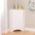 Prepac Corner Storage Cabinet in Elite White Perspective: back