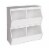 Monterey Stacked 4-Bin Storage Cubbie, White Perspective: back
