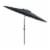 UV and Wind Resistant Tilting Patio Umbrella in Yellow - CorLiving Perspective: back
