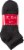 K. Bell Women's Pique Texture Low-Cut Socks - Black - 6 Pack Perspective: back