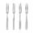 Maine Man Escargot Seafood Cocktail Appetizer Fork, Set of 4 Perspective: back