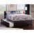 AFI Orlando Full Solid Wood Bed and Footboard with Full Trundle in Espresso Perspective: back