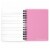Lined Notebook Spiral Pink Heart Dream  College Ruled Notebook for Journaling Perspective: back