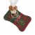 Christmas Dog Mat for Food New Year Pet Placemat, Bone Shape 19x14in Pet Bowl Mat Perspective: back